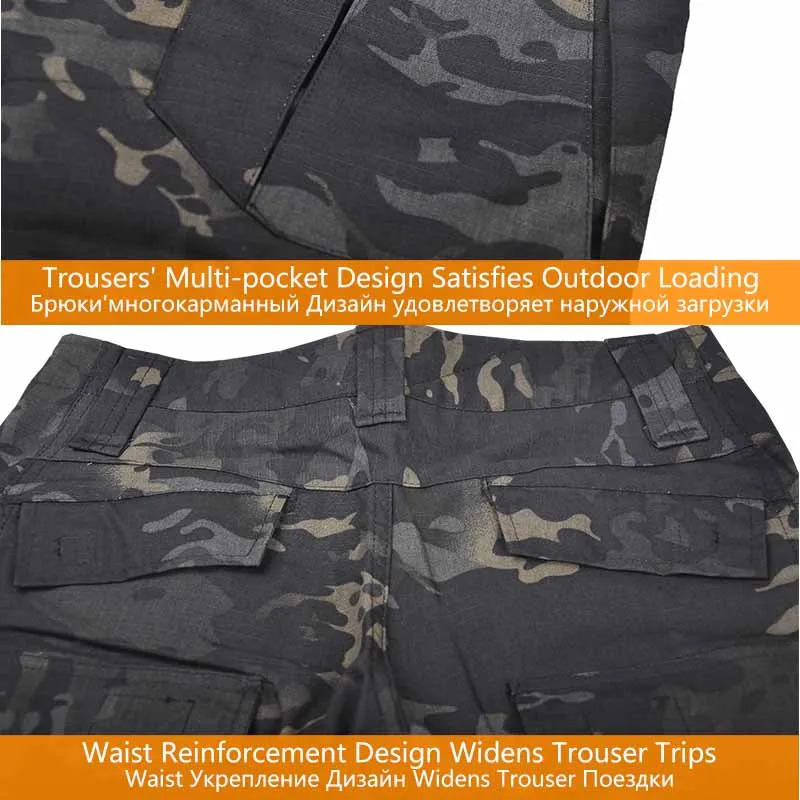 Military Uniform Clothes Suit Tactical Combat Suits Camo Men Army Clothing ShirtCargo Pants Knee Pads 8XL 240620