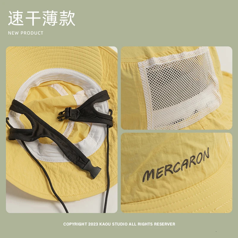 Men Women Professional Outdoor Summer Sun Hat Big Eaves Light Thin Quick Drying Climbing Hat Travel Sunscreen Bucket Hat 240626
