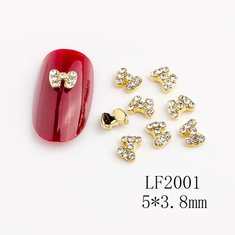 5Pcs Charming Pearls Edge Around Nail Art Rhinestones 3D Heart Relief Glass Nail Jewelry Shiny Crystal Manicure Accessories 240701