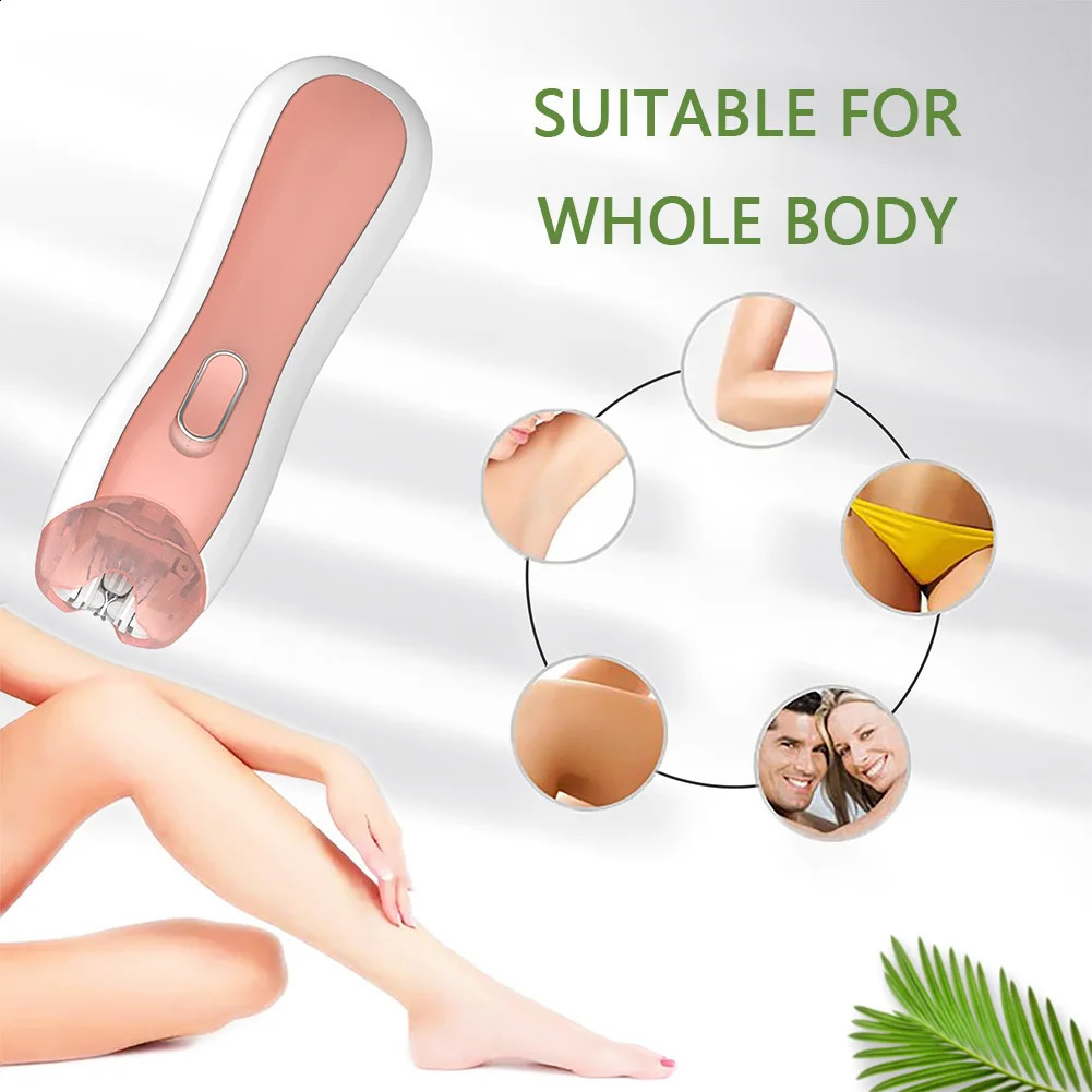 Women Electric Epilator Portable Painless Hair Trimmer Armpit Leg Machine Underarms Bikini Hair r 240701