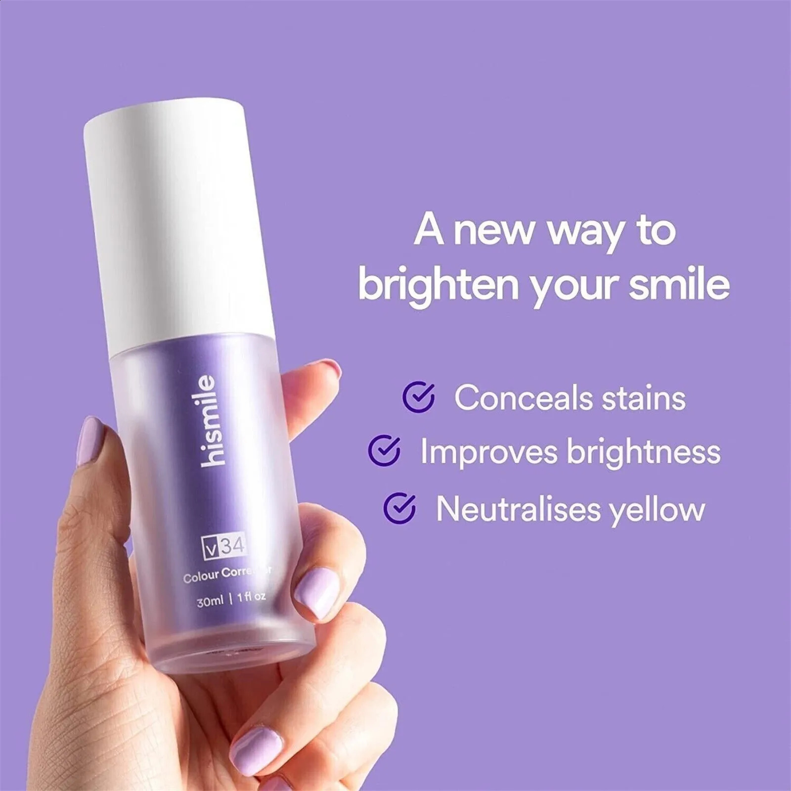 2024 Teeth Toothpaste Purple Toothpaste For Pain Sensitive TeethTeeth Toothpaste For Adults 30ml 240701