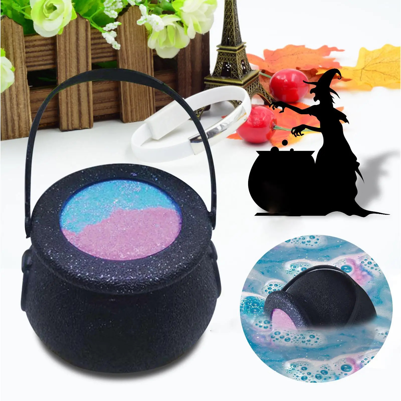 6X 1Pcs Bath Bombs Witch Jar Sea Salt Gift for Girlfriend Women Christmas 240701