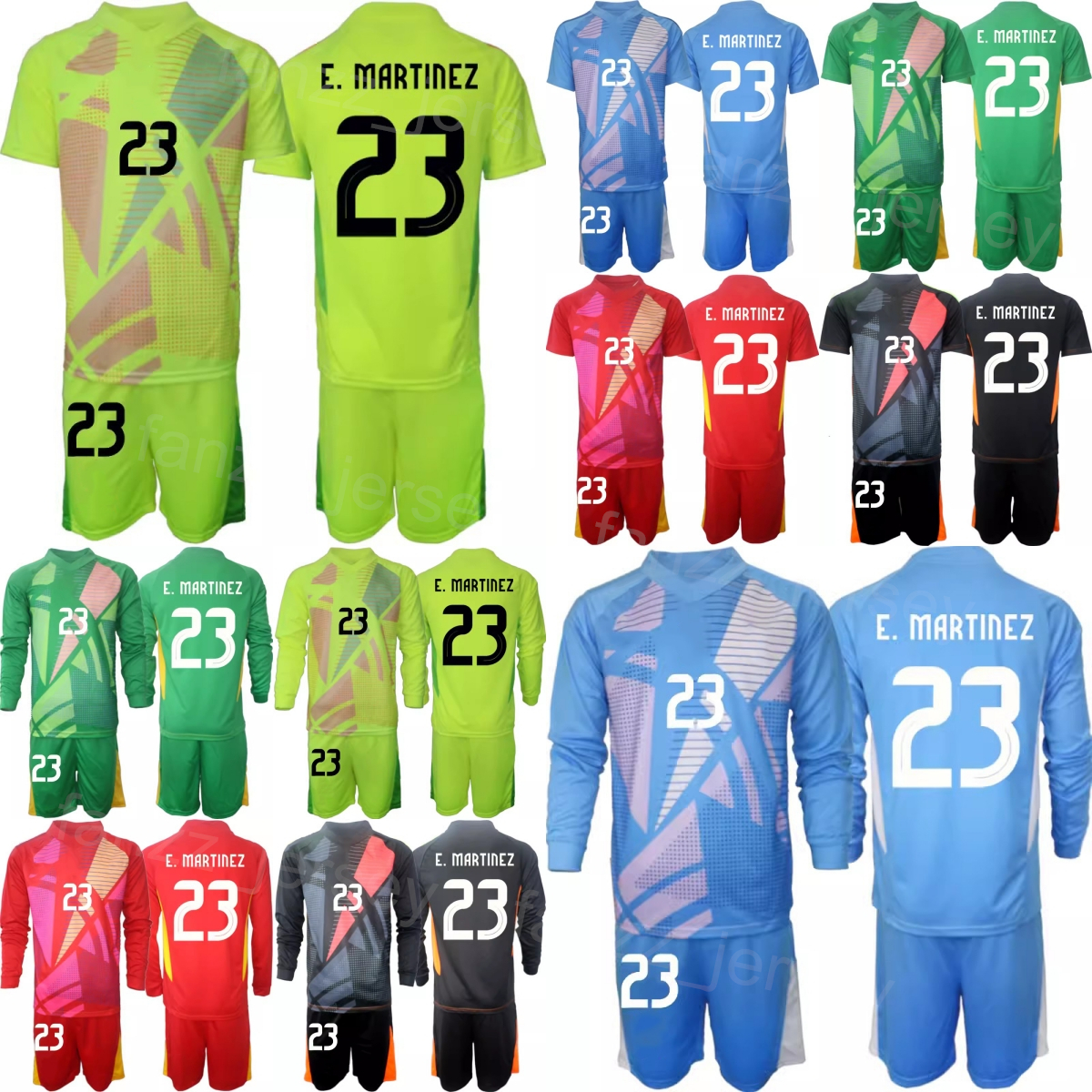 National Long Sleeve GK Soccer 23 Agustin Marchesin Jersey Set 24-25 Mens Kid Goalkeeper 1 Juan Musso 23 Emiliano Martinez Sergio Romero Football Shirt Kits AGenTin