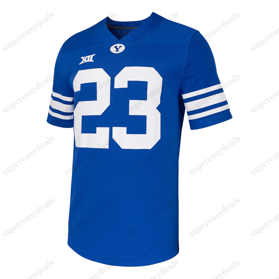 Hot Allgeier BYU Cougars 202425 Football Jersey 3 Jaren Hall 12 Puka Nacua 4 Lopini Katoa 5 Dax Milne 66 James Empey 31 Max Tooley 49 Payton Wilgar 12