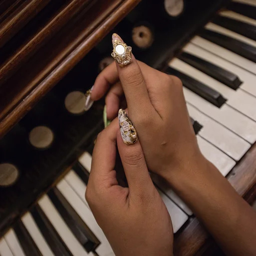 10pcs TN4915 Alloy Zircon mirror Nail Art Crystals nail jewelry Rhinestone nails accessories supplies decorations charms 240701