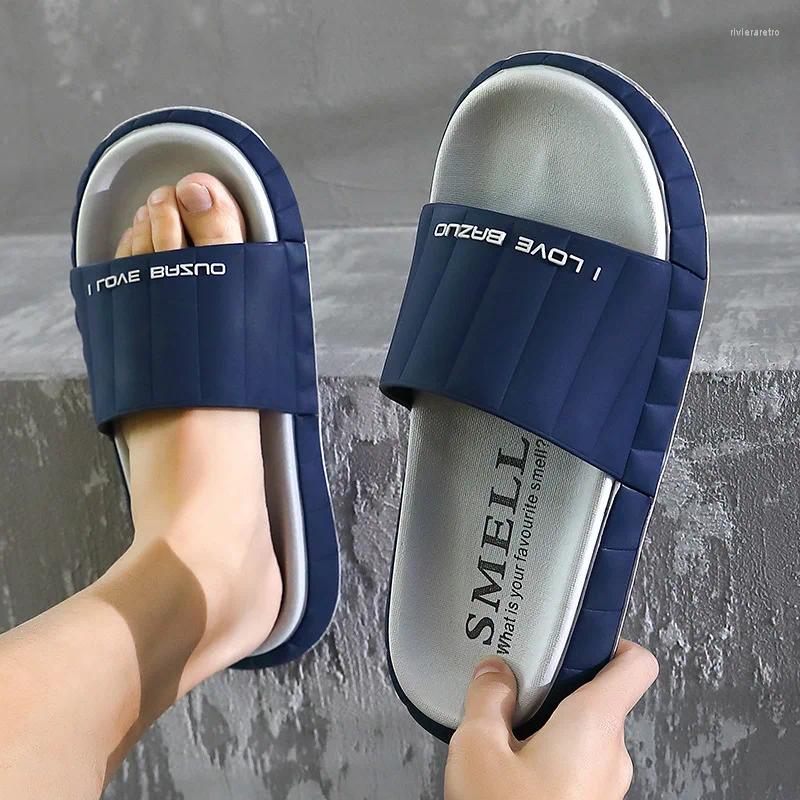 Slippers Men Beach Man Bathroom Women Thick Platform Slides Flip p Outdoor Casual Summer Big Size 49