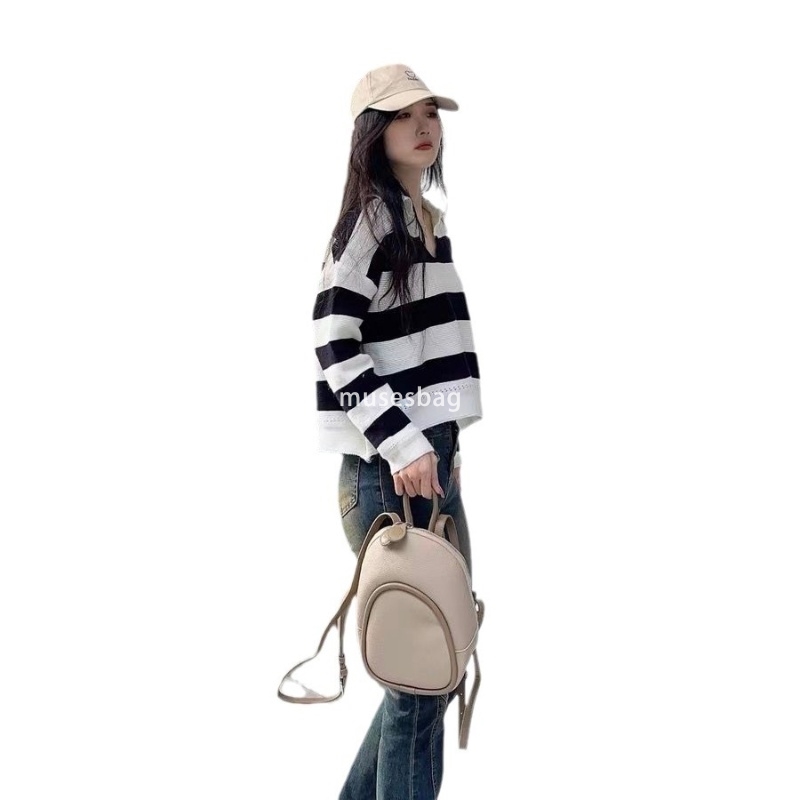 European and American women's atmospheric backpack new Korean style high-end feeling versatile fashion niche backpack simple travel backpack smal