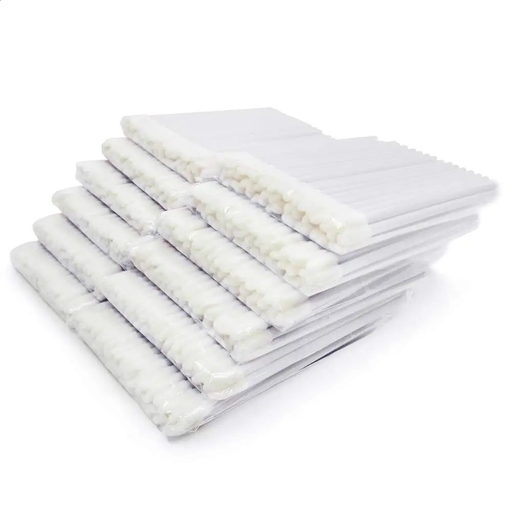 1000Pcs Disposable Makeup Lip Brush Lipstick Lip Gloss Wands Pen Lip Cleaner Applicator Eyeshadow Lip Gloss Makeup Tools White 240701