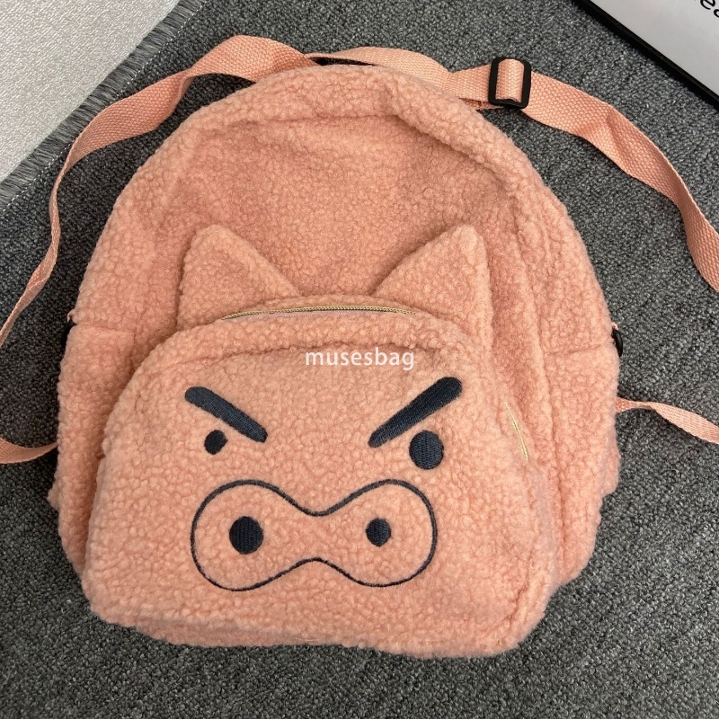 Fashionable women's high-quality new cute temperament pink pig backpack funny and simple student versatile backpack small fresh lightweight backp
