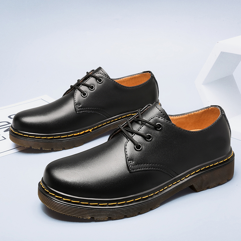 Luxury Brand Outdoor Work Shoes Thick Bottom Versatile Oxford Shoes Lace Up Safety Shoes Beef Outsole Comfort Soft sole Casual