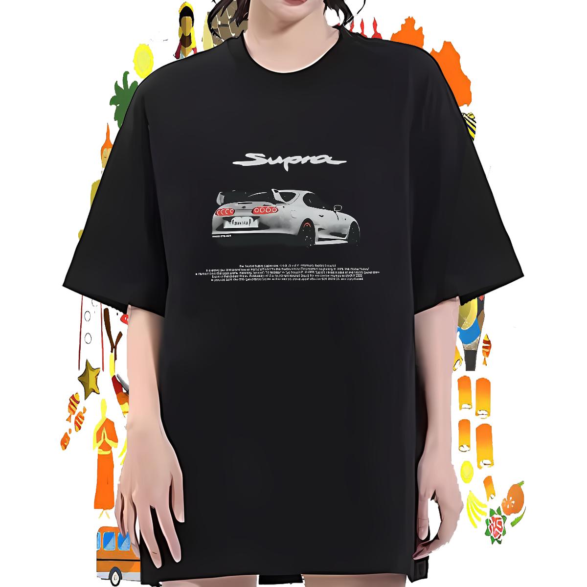 Crew Neck Cotton Breathable Woman T Shirts Designer High Street Hip Hop Woman Tshirt Black White Lady Clothes Shirt