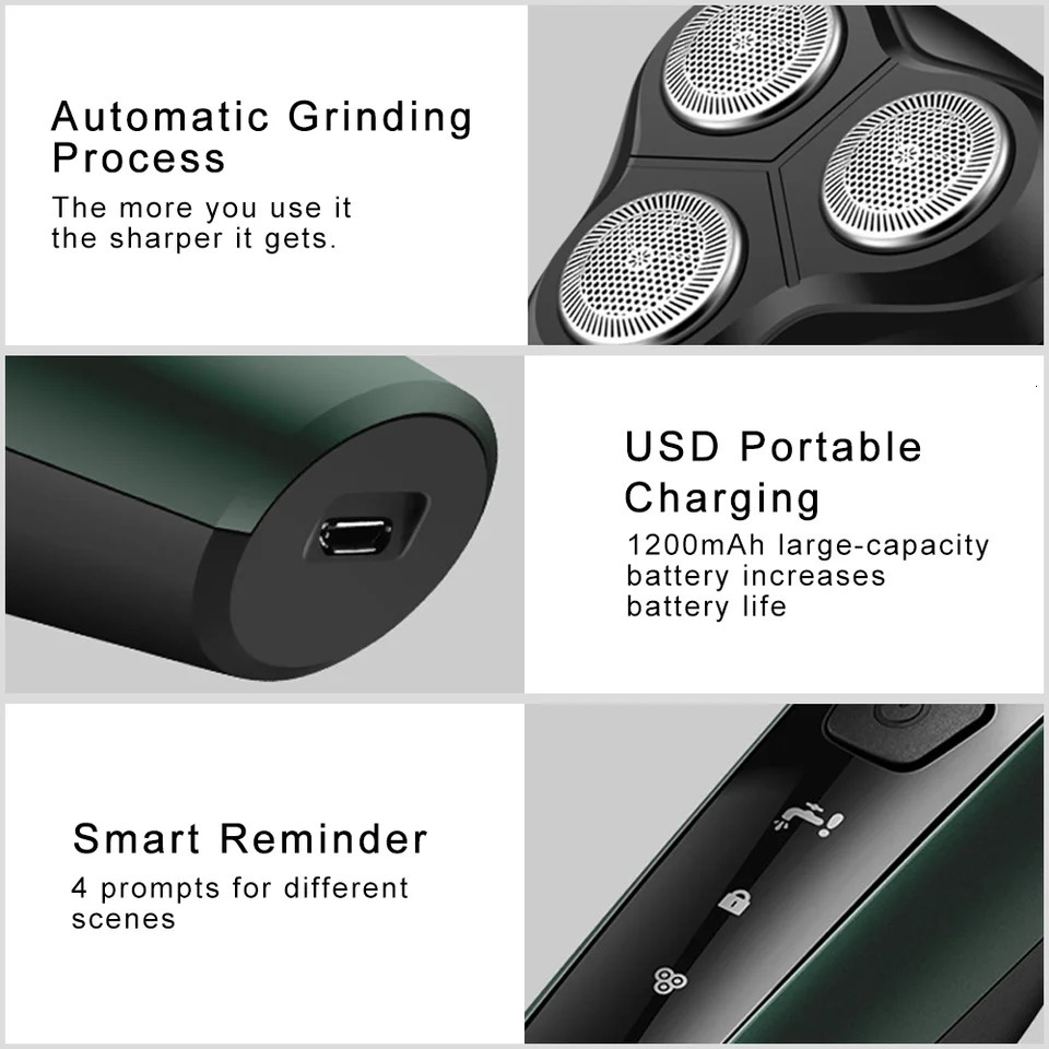electric shaver USB car mounted high-power full body shaver four in one rechargeable shaver 240703