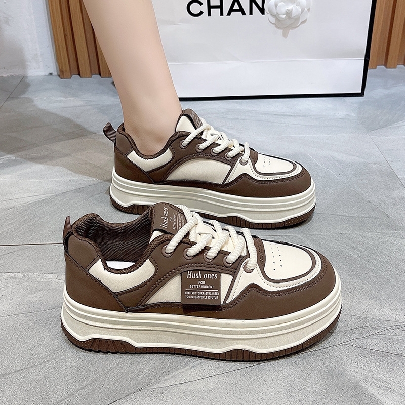 autumn winter soles plush thick color blocking sports and leisure women shoes are free of shipping