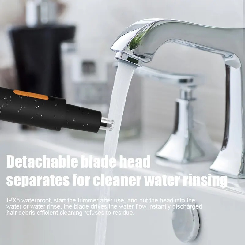 Electric Nose Hair Trimmer Charging High Quality Electric Portable Mini Nose Hair Trimmer for Men and Women 240703
