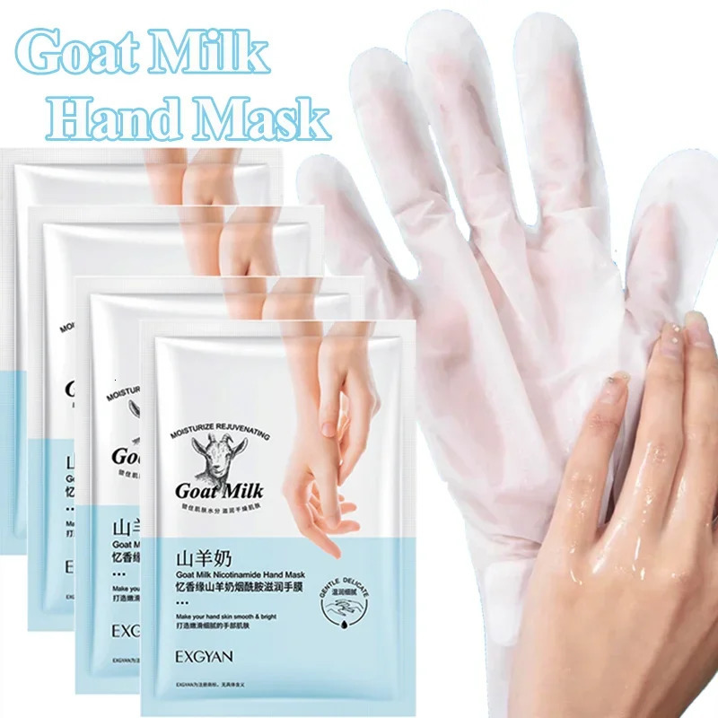 sheep milk hand mask gloves 1/2/3 pairs for exfoliation hand patch skin care prevention and hand care 240702
