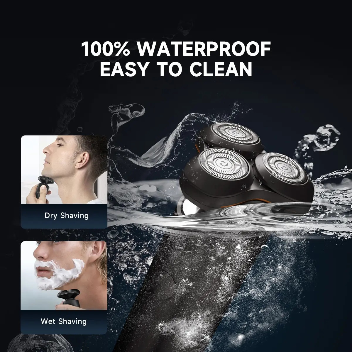 ENCHEN Electric shaver magnetic blade waterproof C-type charging portable mens beard trimmer 240703
