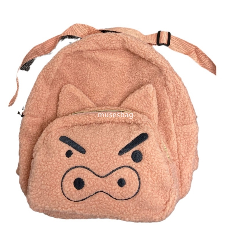 Fashionable women's high-quality new cute temperament pink pig backpack funny and simple student versatile backpack small fresh lightweight backp