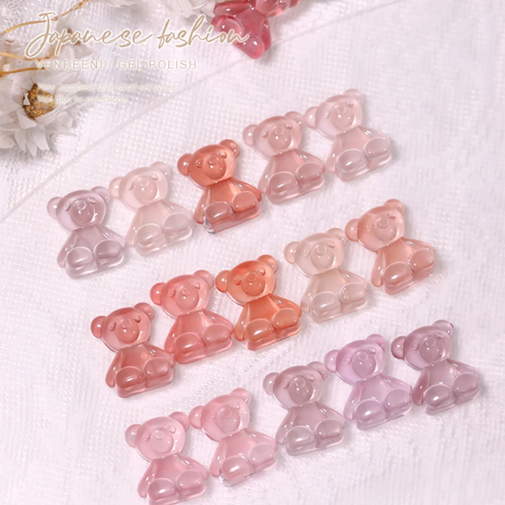 Vendeeni 24 Colors Jelly Transparent Gel Nail Polish Nude Pink Skin Color UV Soak Off Gel Varnish Jade Nail Art Gel Lacquer 15ml 240702