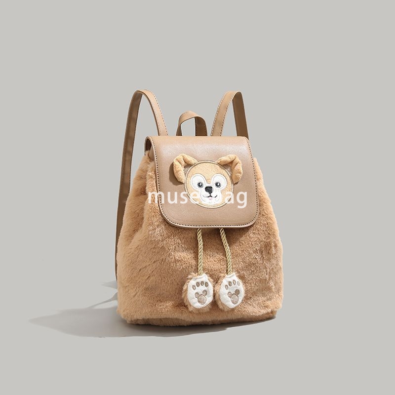 Western style women's temperament cute winter backpacks for middle school students college students large capacity backpacks girl's heart pl
