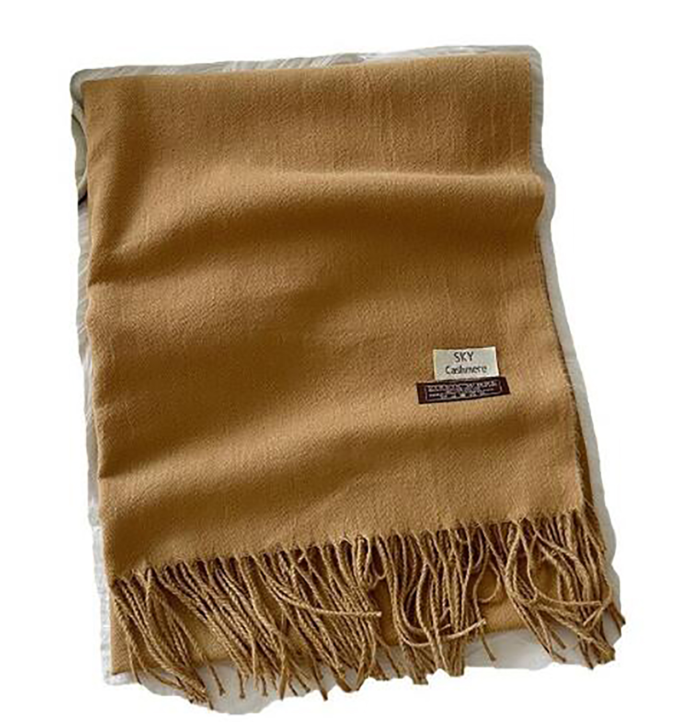 Double sided imitation cashmere scarf for women to keep warm in autumn and winter, high-end mid length scarf with solid color and versatile shawl