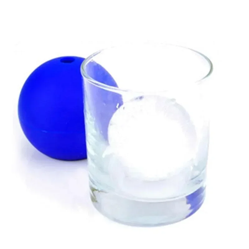 Hot Creative Silicone Blue Death Star Round Ball Ice Cube Mold Tray Desert Sphere Mould DIY tail