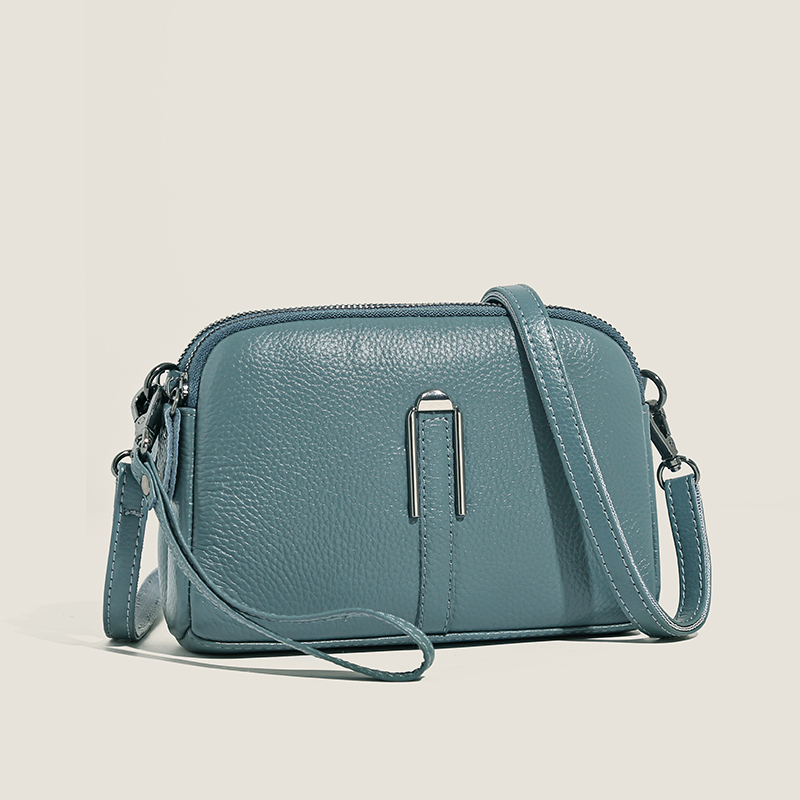100% Genuine Women's Handbag 2023 Cow Leather Women Shoulder Crossbody Fashion Female Messenger Phone Bag