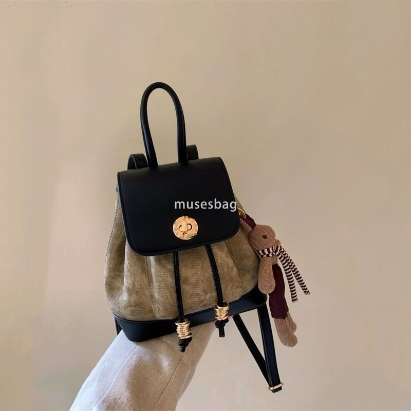 Western style women's high-end niche design bag new practical and minimalist backpack portable bucket bag casual and versatile high-end feeling o
