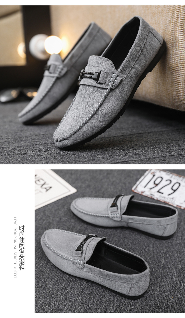 Wearable Ddmysports Breathable Shoes British Soft Soled Lightweight Men S Fashion Formal Slip On Black Outdoor Shoes lip