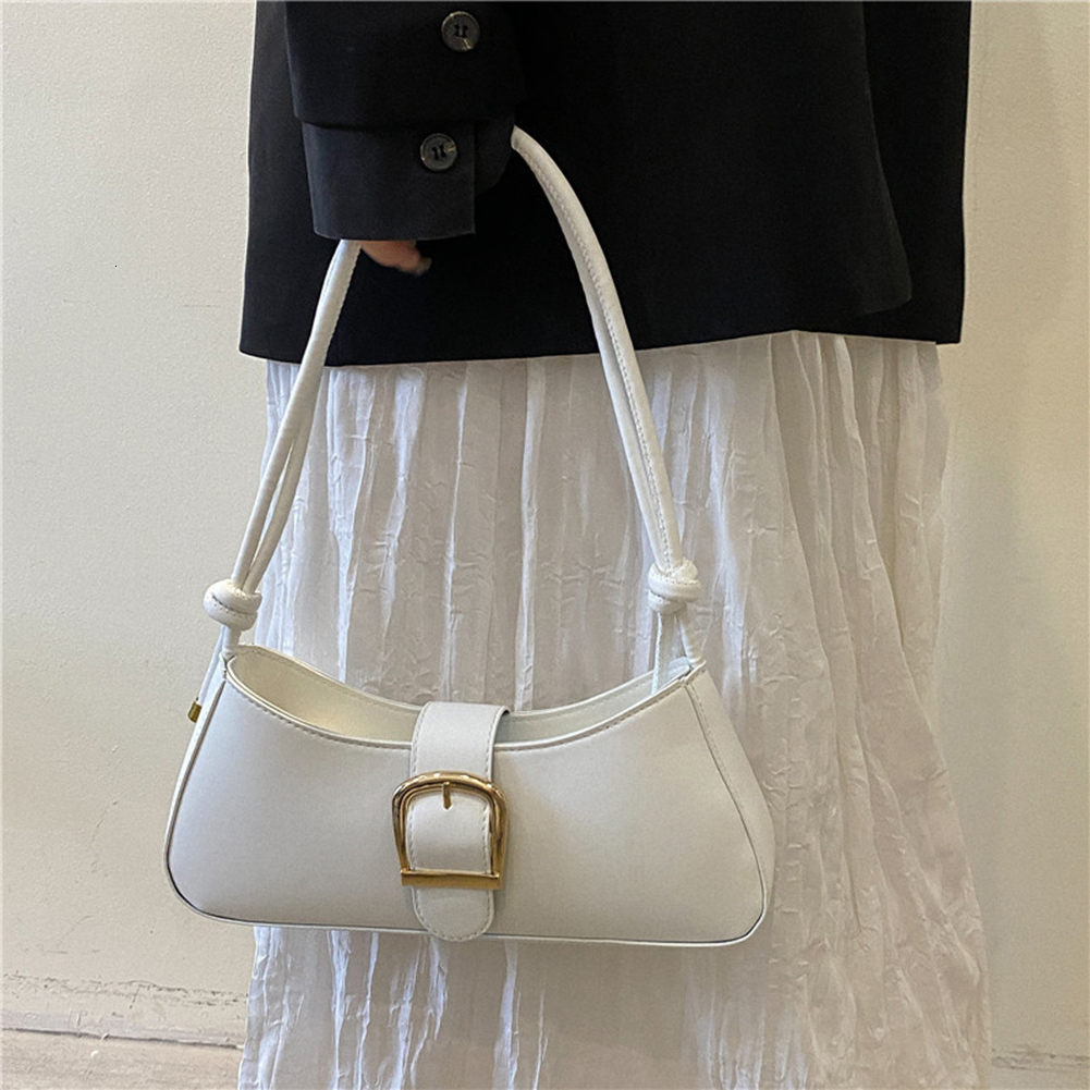 Women Handbag PU Leather Underarm Fashion Solid Color Hobos Shoulder Crossbody Bags Casual Handbags Totes Pouch ddmymoon