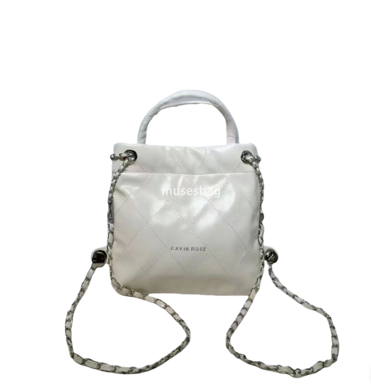 Light Luxury Women's High end Versatile Small Fragrance Chain College Student Simple and Practical Backpack Lightweight Instagram Style Fashion O