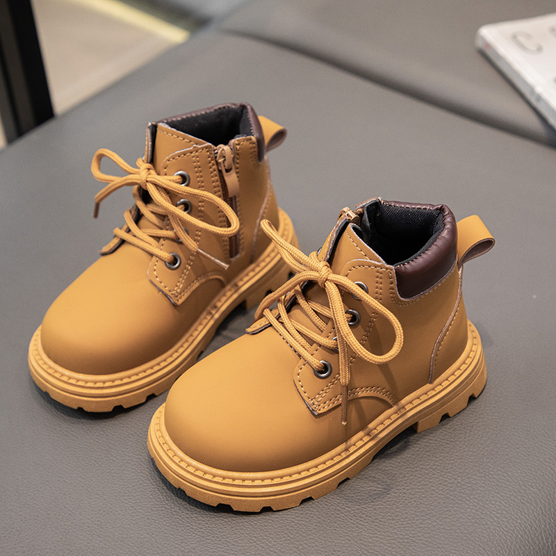 Kids Martin Boots Toddler Casual Shoes Boys Girls Sneakers Children Youth Black White Brown Boot H0rZ#
