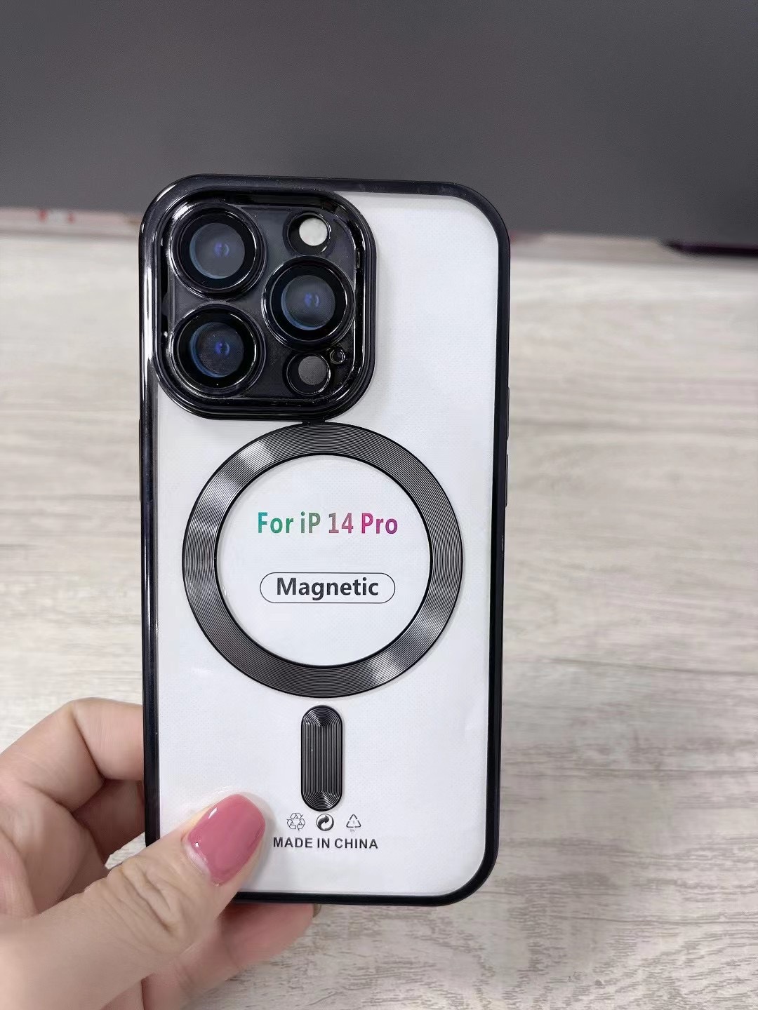 Magnetic Phone Cases for iPhone 16 16E 15 14 13 12 11 Pro Max Samsung S25 S24 S23 S22 Plus Ultra CD Grain Chromed Clear Plating Soft TPU with Camera L
