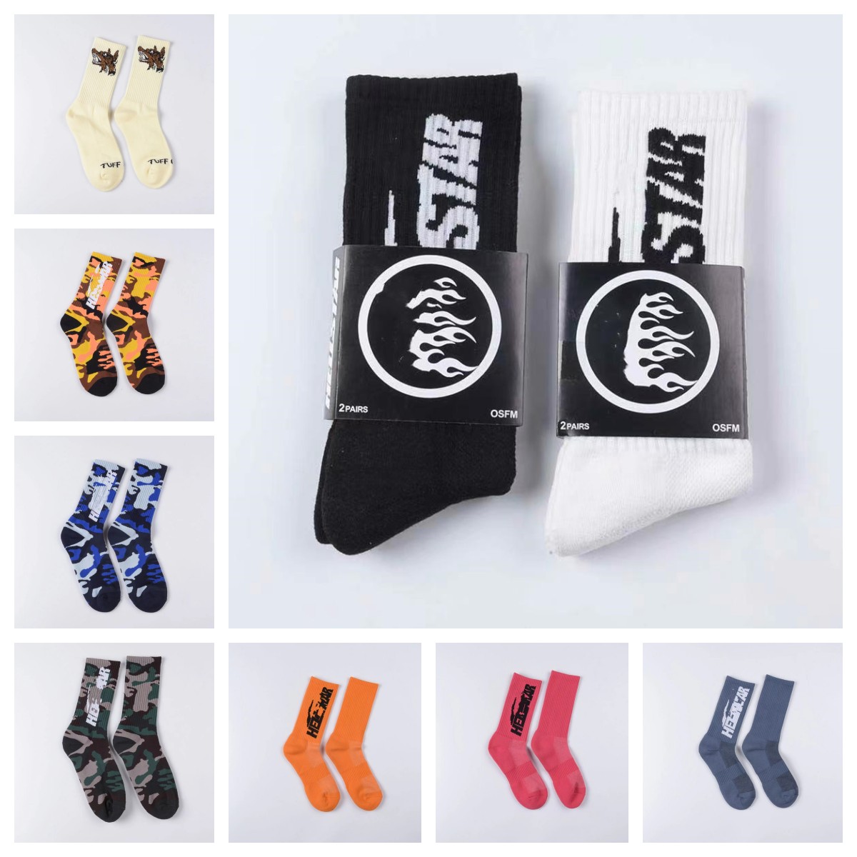 Designer socks for Men and Women Colorful Socks Fashion Trend Street Fashion Brand Stockings Embroidered Alphabet Pure cotton Breathable sports socks