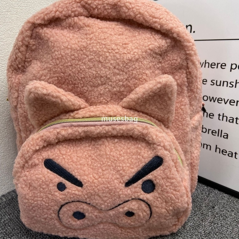 Fashionable women's high-quality new cute temperament pink pig backpack funny and simple student versatile backpack small fresh lightweight backp