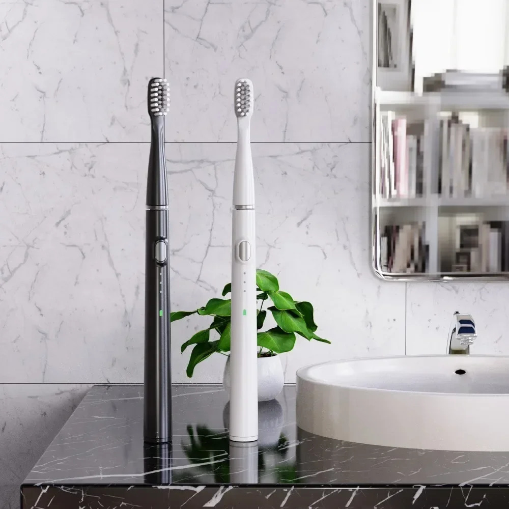 Electric toothbrush with fine fork sound wave toothbrush hollow cup motor household travel toothbrush IPX7 waterproof electric brush 240702