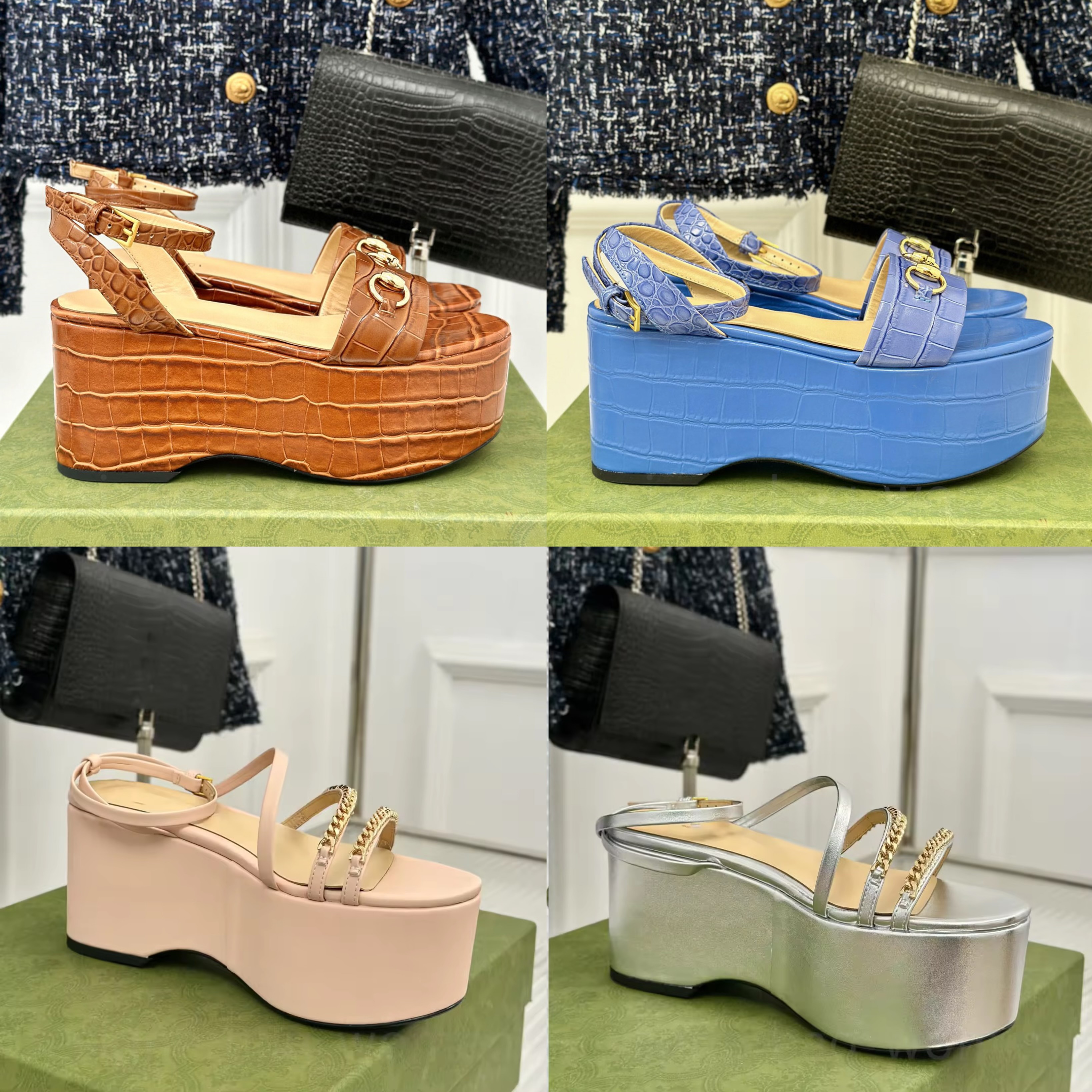 Designer sandals famous designer women platform sandal wedges heels shoes luxury sandal outdoor dress sandalias open toes sandles comfort top mirror quality shoes