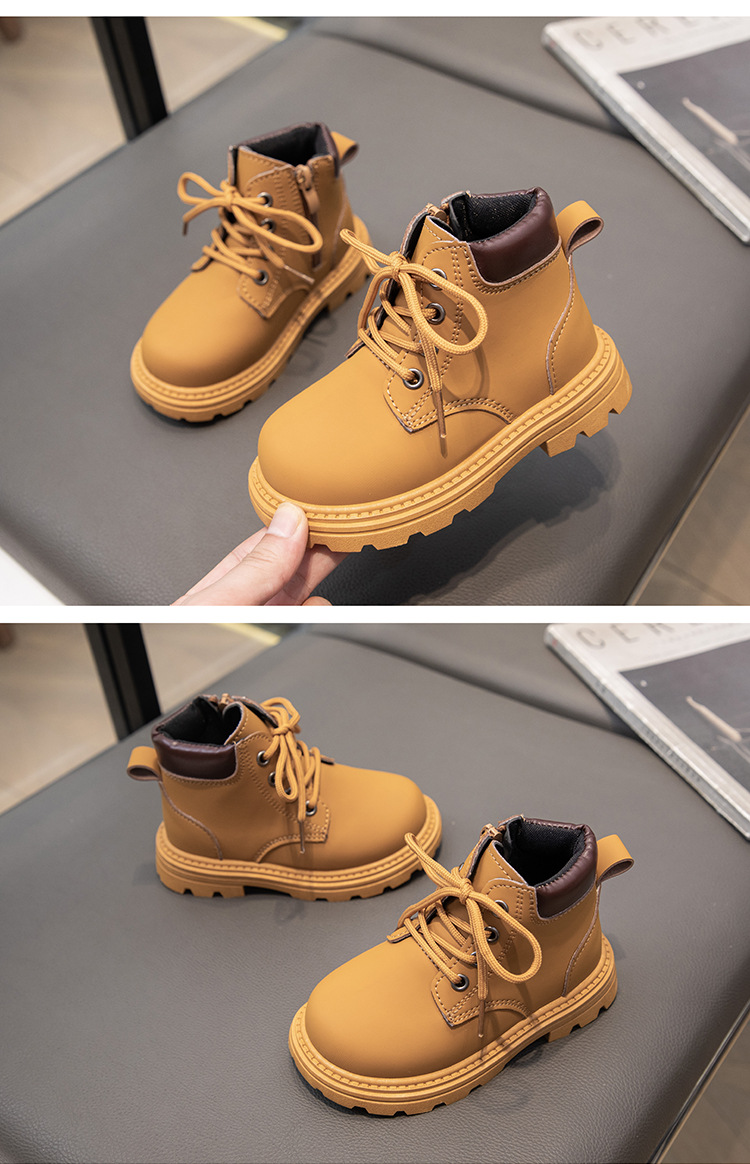 Kids Martin Boots Toddler Casual Shoes Boys Girls Sneakers Children Youth Black White Brown Boot H0rZ#