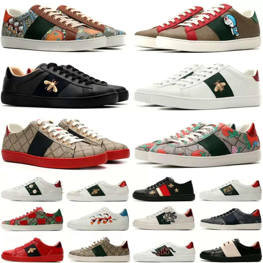 casual shoes designer sneakers womens gg s sports trainers tiger embroidered white green red stripes sneaker unisex walking e men gucciis guccily Q0VR