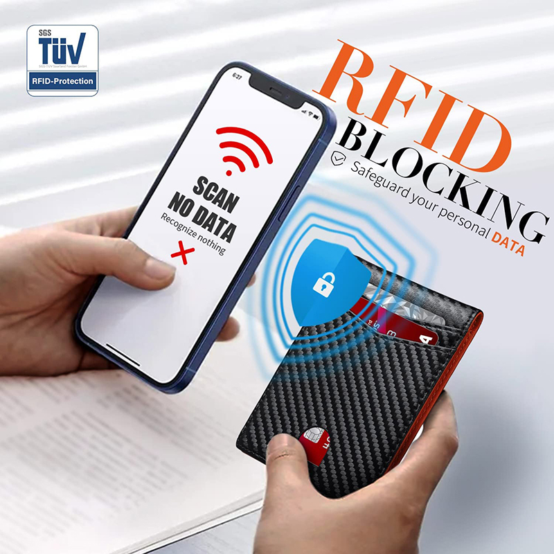 Genuine Leather Men's Wallet, Stylish Money Clip with RFID Blocking, Gift for Him 4