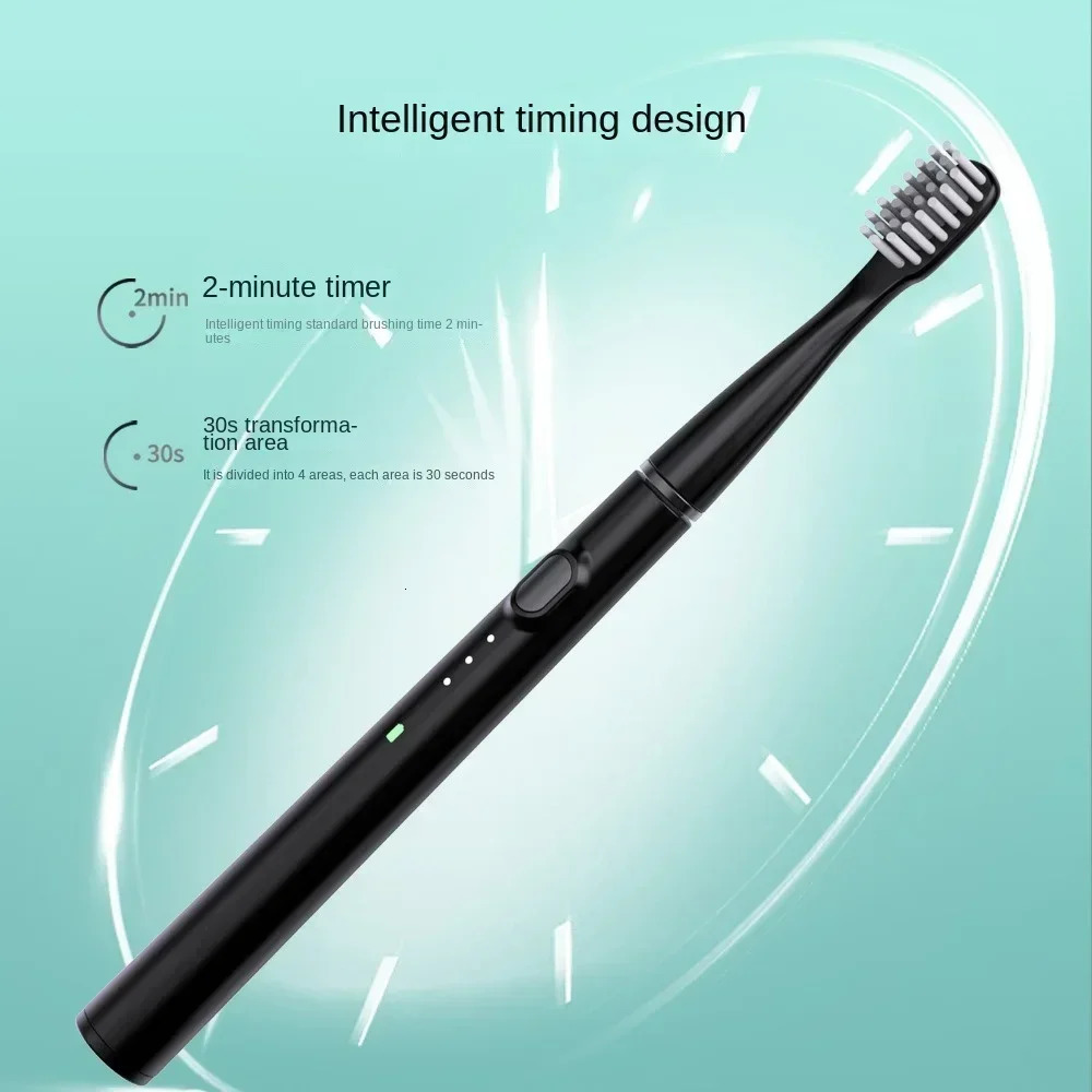 Electric toothbrush with fine fork sound wave toothbrush hollow cup motor household travel toothbrush IPX7 waterproof electric brush 240702