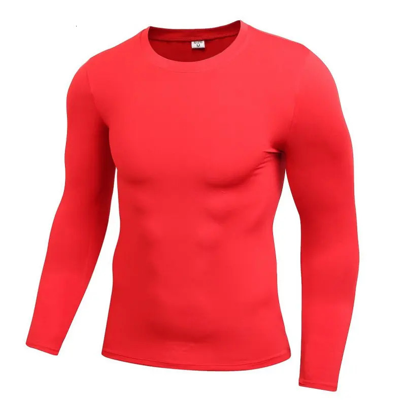 Mens Quick Dry Fitness Compression Long Sleeve Baselayer Body Under Shirt Tight Sports Gym Wear Top 240702