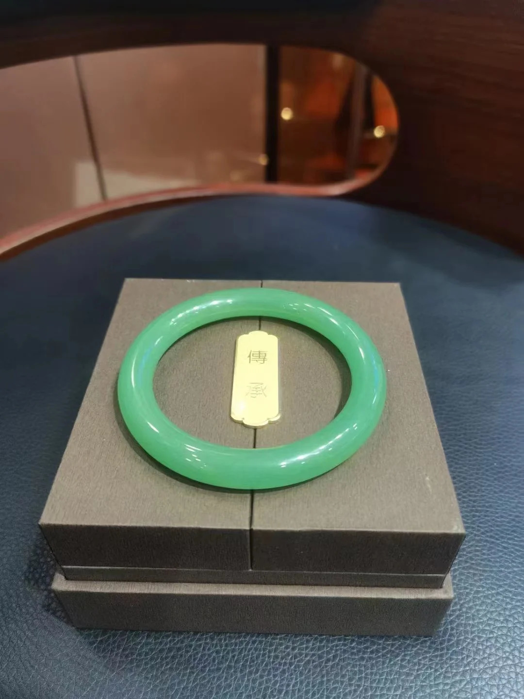 Original Ecological exquisite Green Jadeite Bracelet Genuine Dongling Jade Bangle circular Handring Lucky Fine Jewelry 240627