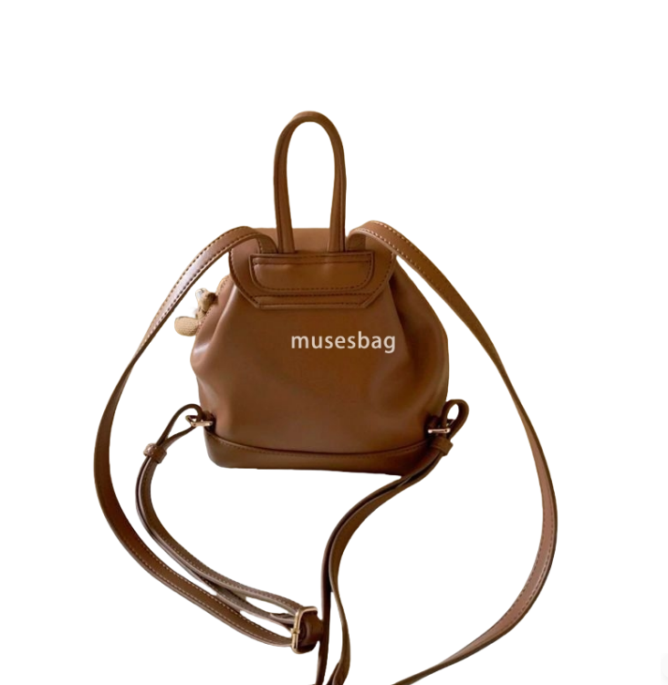 Western style women's high-end niche design bag new practical and minimalist backpack portable bucket bag casual and versatile high-end feeling o