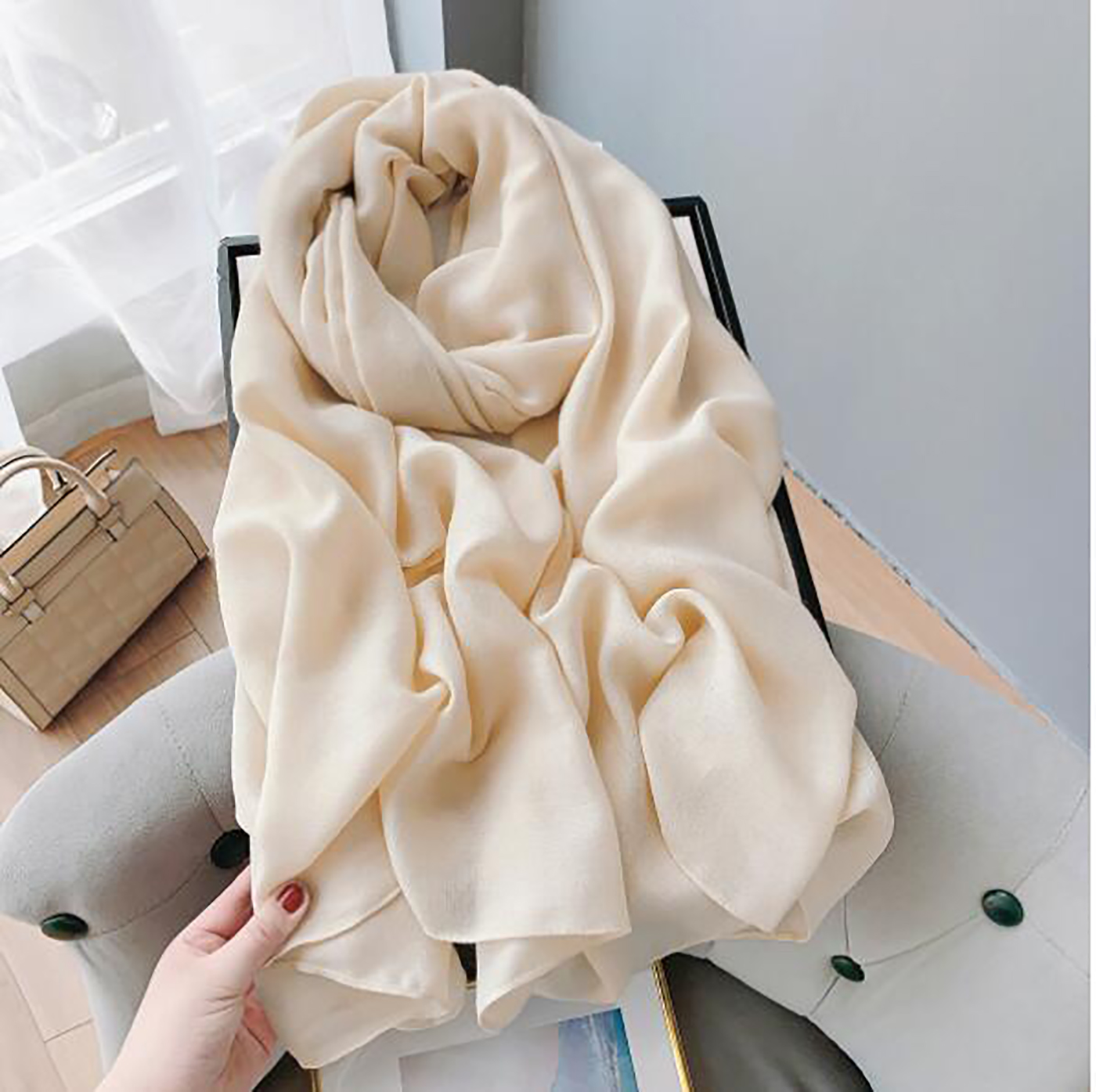 Cross border European and American imitation cashmere scarf shawl for women in winter with a sense of luxury 2024 new Korean style versatile women