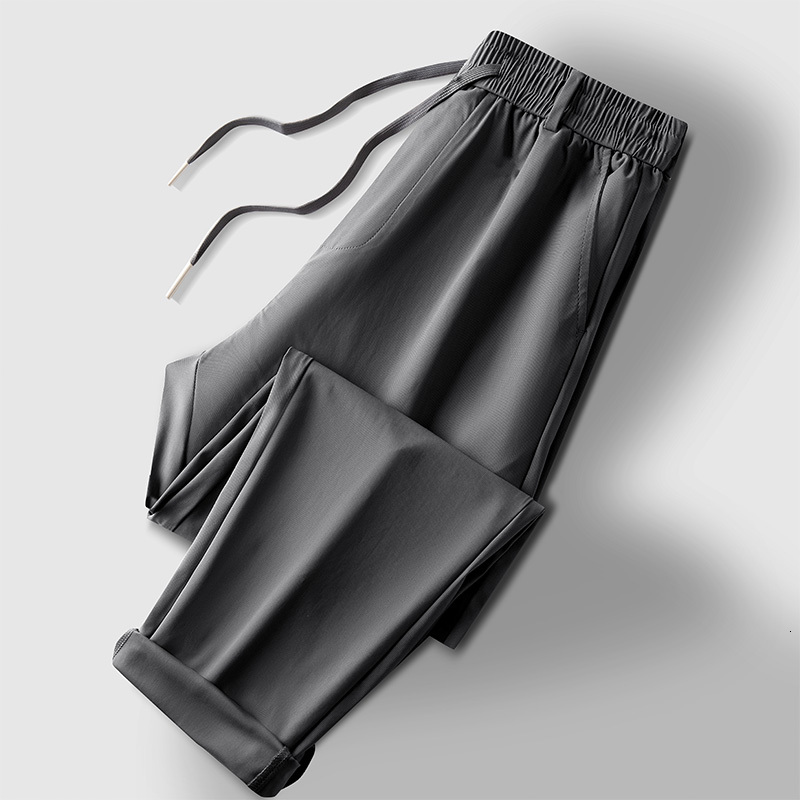 Flash Shipping - Quality Ice Silk Pants for Summer Large Size High Elastic Casual Sports Air Conditioning Pants, Men's Tights, Thin F7.3#33.32 dd