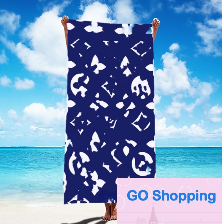 Classic Designer Bath Towels Comfortable Washcloth Portable Washcloths Full Letter Printed Beach Towel Wholesale