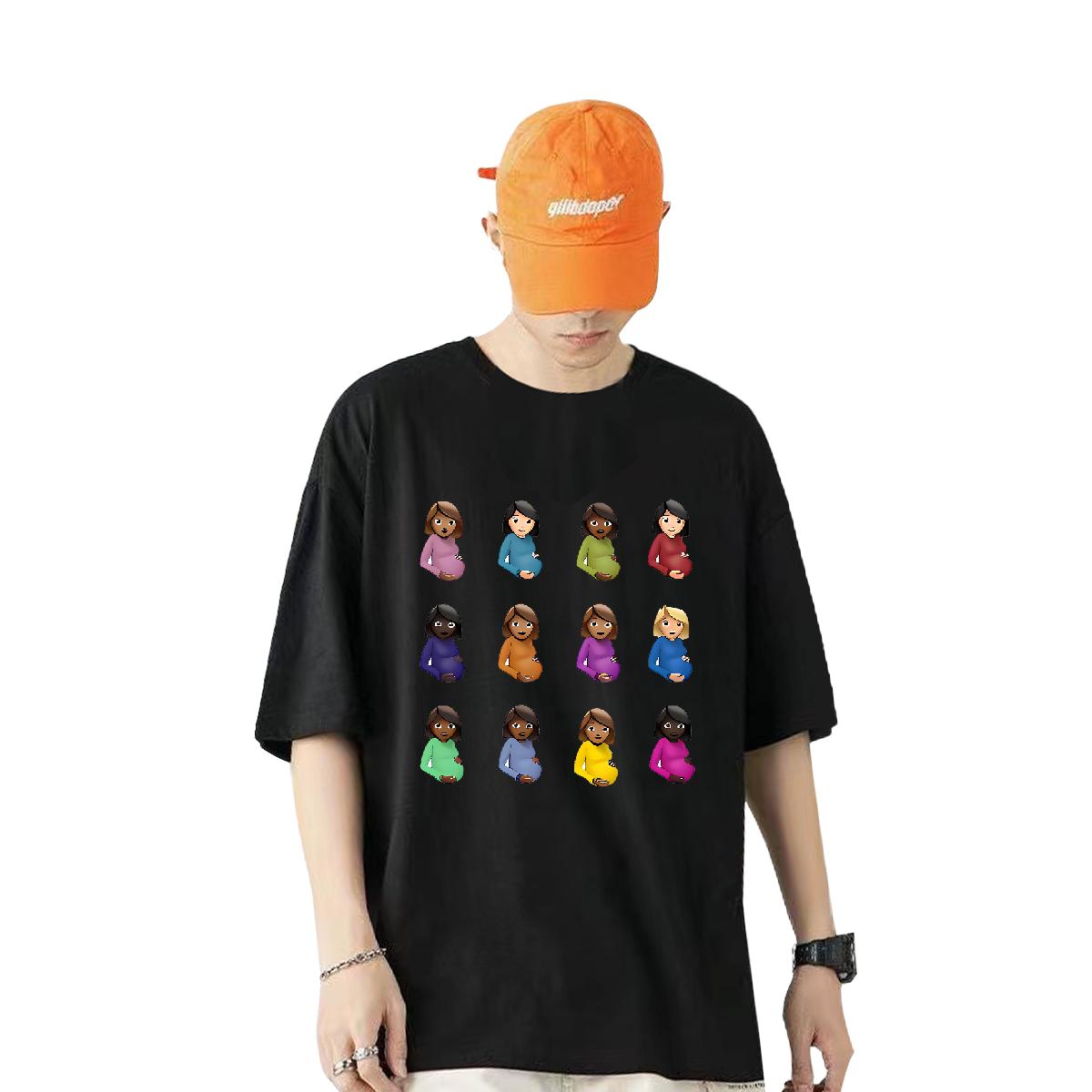 Custom T-Shirts for Men Crew Neck Cotton Breathable Anime Printing Street Men Tees Skull Wholesale Clothes