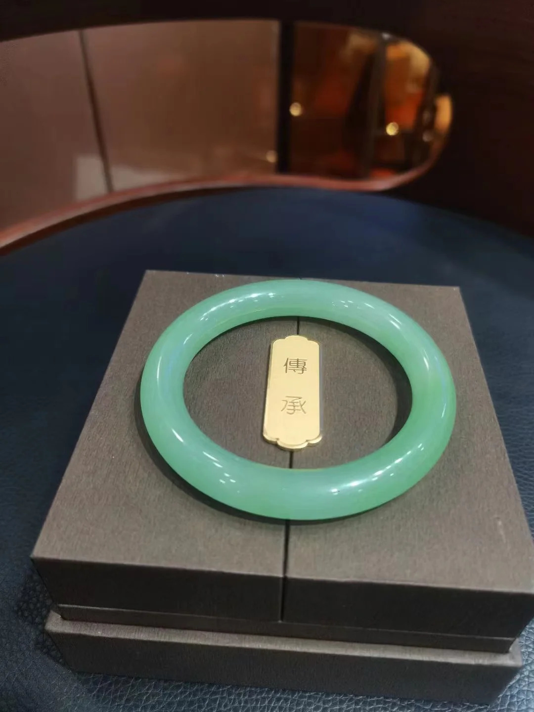 Original Ecological exquisite Green Jadeite Bracelet Genuine Dongling Jade Bangle circular Handring Lucky Fine Jewelry 240627