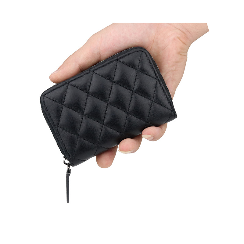 High Quality Wallet Woman Genuine Leather Luxury Fashion Vintage Credit ID Card Holder Card Case Coin Purse Card Bag
