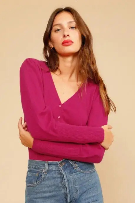 Early Spring Products Women Sweater Wool Blend Front Button Knitted Cardigan Retro Flower Twisted Crochet 240701wtt